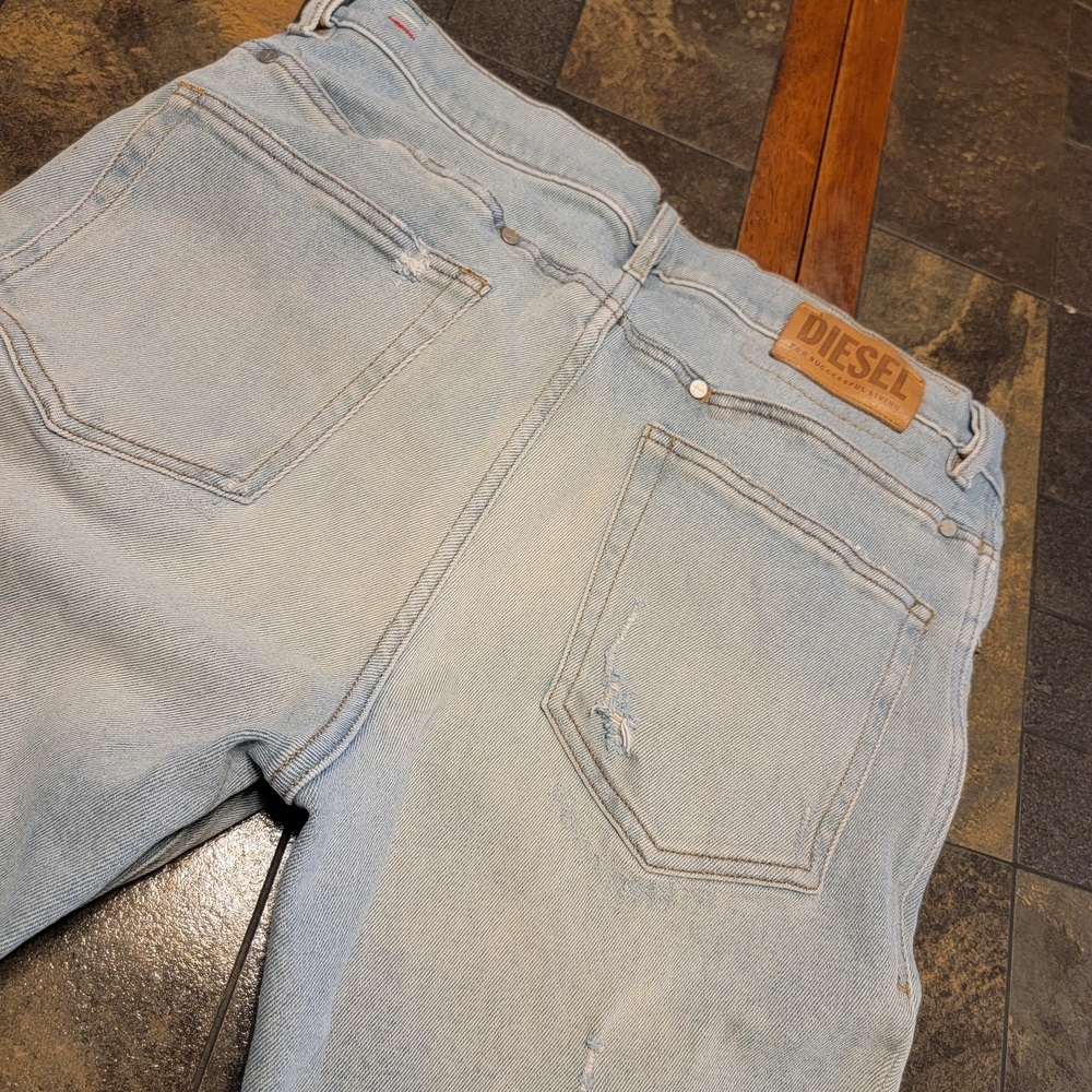 Diesel D-EETAR Tapered Stretch 081AK Jeans Men's‎ Distressed W32/L32 Italy